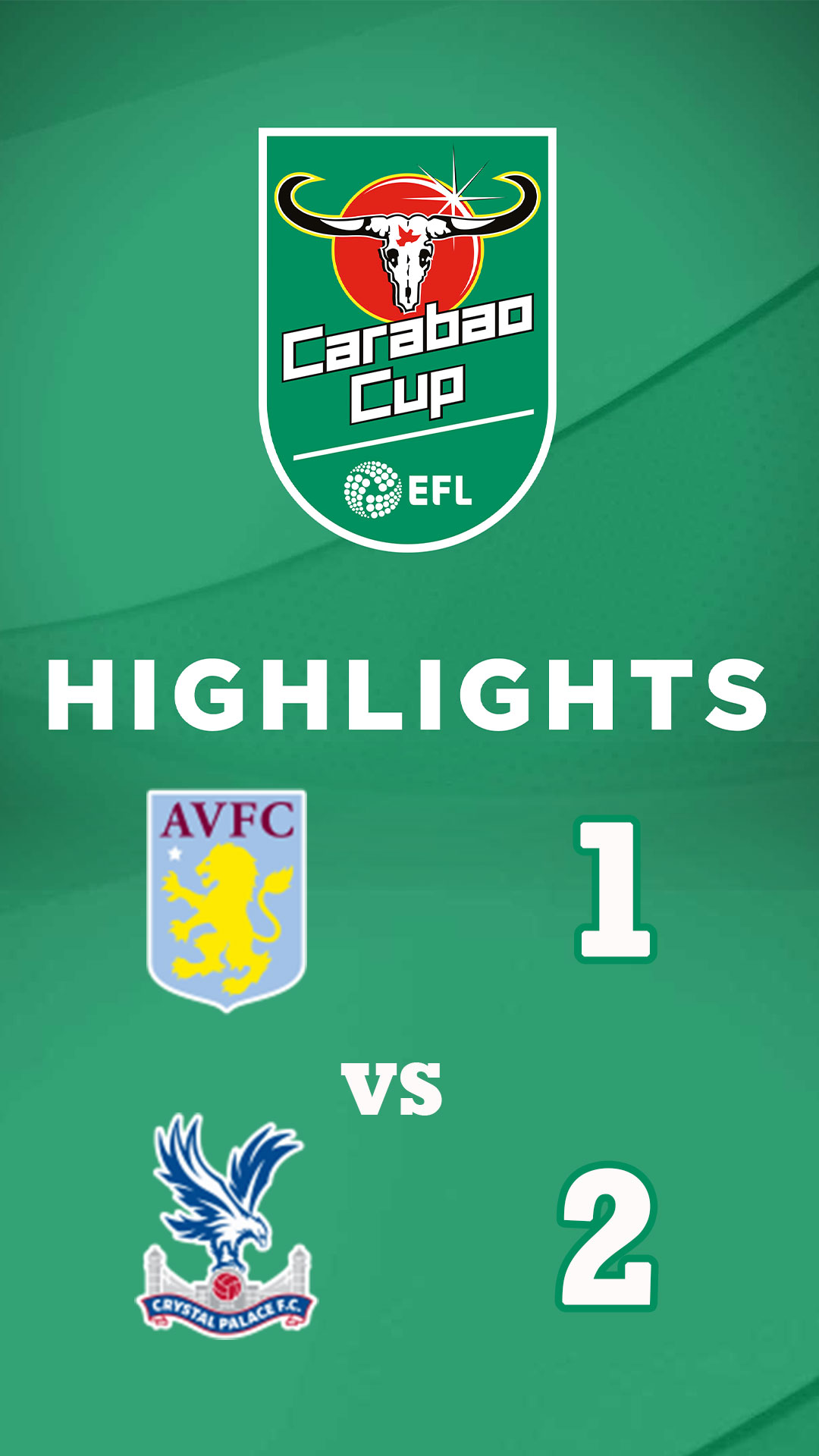 Aston Villa 1-2 Crystal Palace | Highlight Carabao Cup 24/25