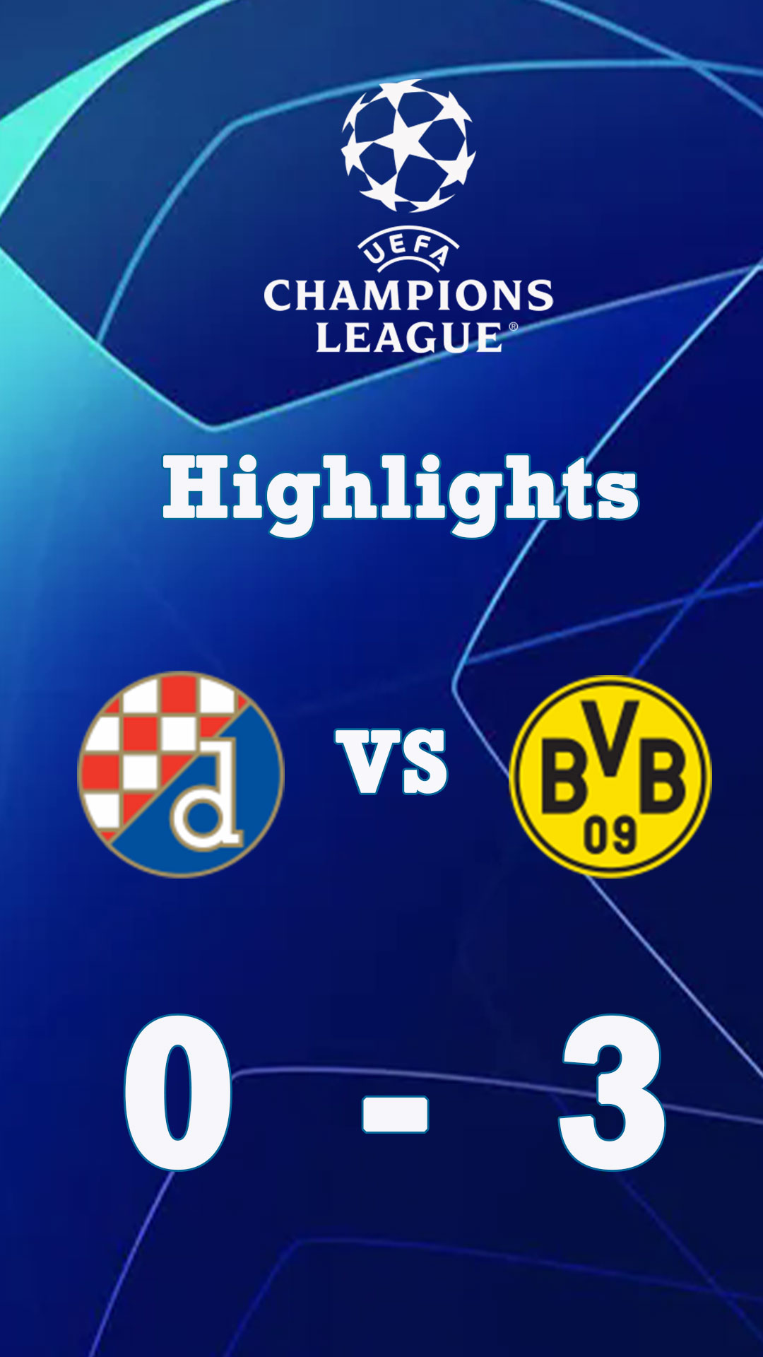 Dinamo Zagreb 0 - 3 Borussia Dortmund | Highlight Champions League 24/25
