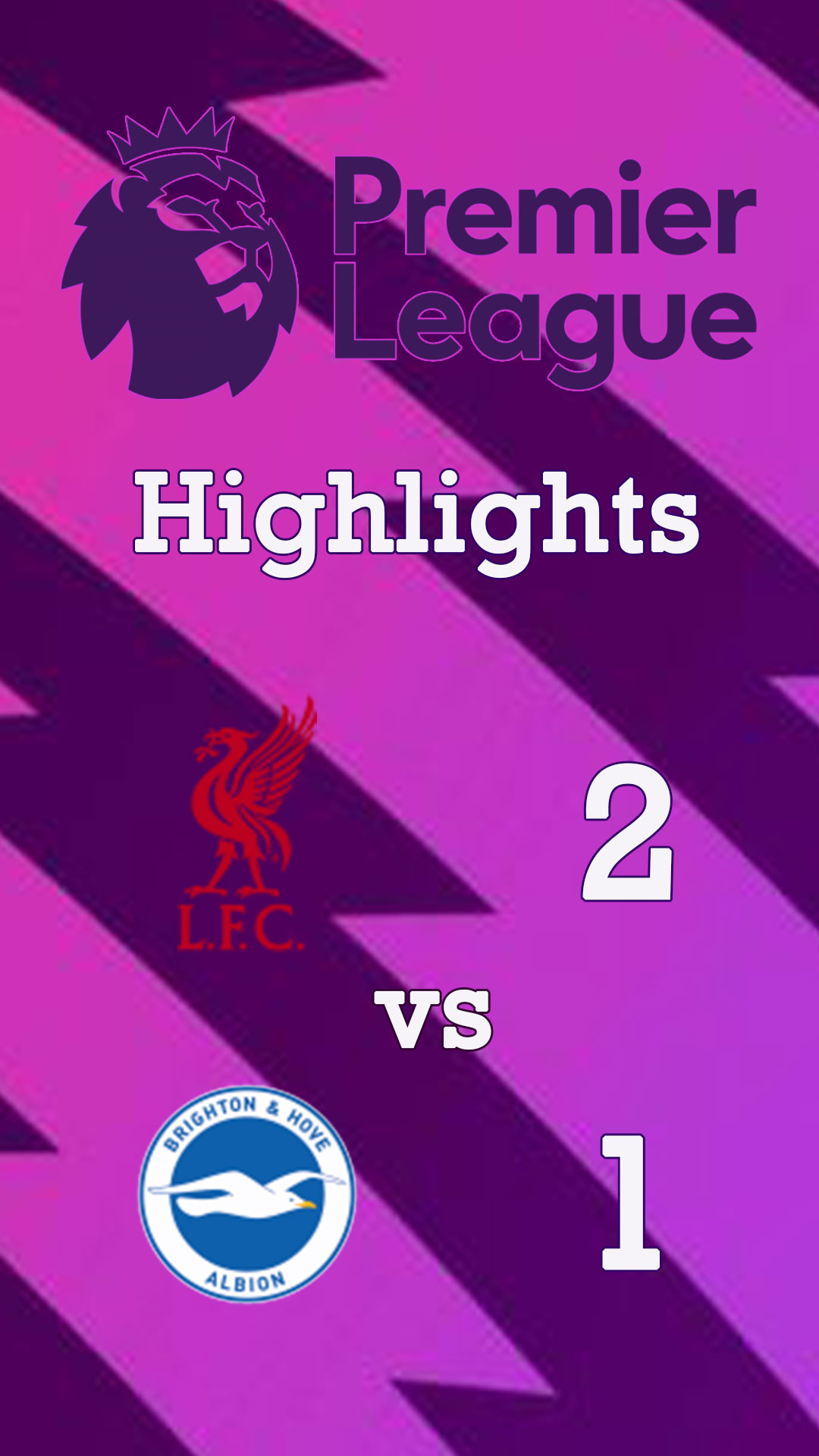 Liverpool 2 - 1 Brighton & Hove Albion : Highlight Premier League 24/25