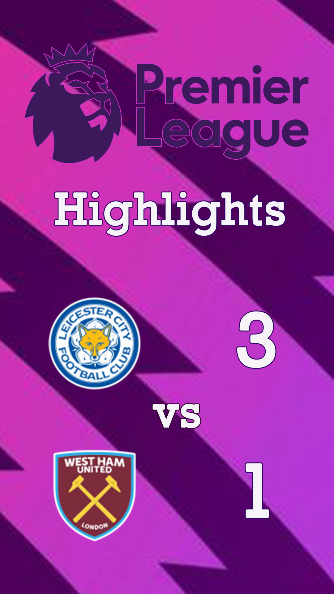 Leicester City 3 - 1 West Ham United : Highlight Premier League 24/25