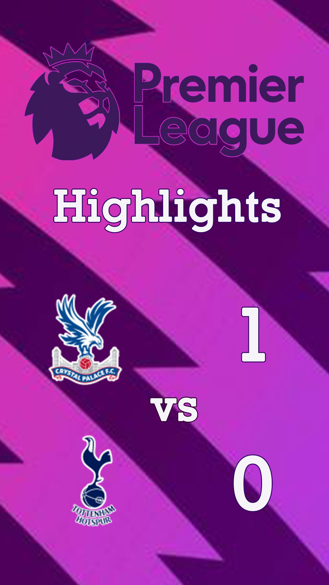 Crystal Palace 1 - 0 Tottenham Hotspur : Highlight Premier League 24/25